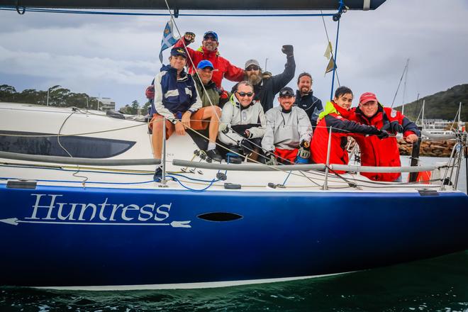 Huntress winning crew - Sail Port Stephens 2014 © Craig Greenhill/Saltwater